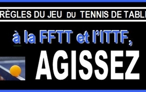 Pétition nationale : respect des règles du tennis de table