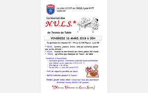 Tournoi des NULS Edition 2018
