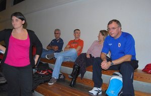 spectateurs et coachs...