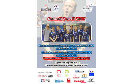 8 avril : Venez fêter la montée en nationale 1 messieurs !