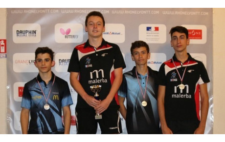 1 titre et 2 médailles aux finales Rhône-Lyon Minimes/Cadets/Juniors 2017 !