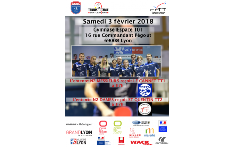 Championnat par équipes samedi 3 février 2018 - 2ème tour / Phase 2