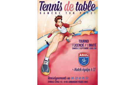 Tournoi Ramène ton pote le samedi 29 septembre