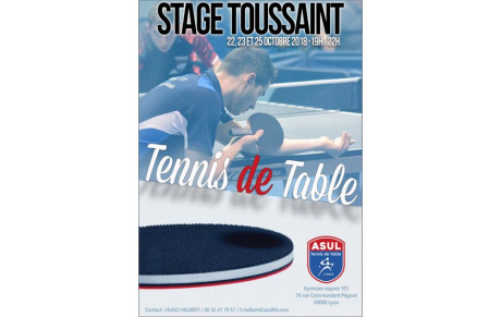 Stage soirée Toussaint 2018
