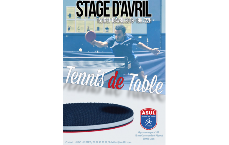 Stage Soirées vacances de Printemps 2019