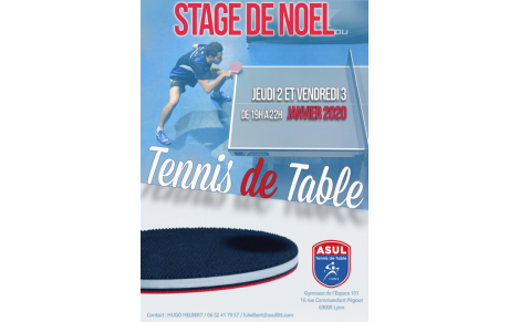 Stage de Noël 2019
