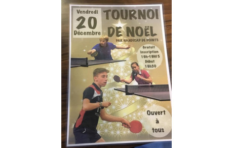 Tournoi à Handicap de point - Décembre 2019